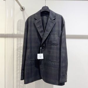 ❌sold❌Authentic Hermes mans Charcoal Plaid Blazer
